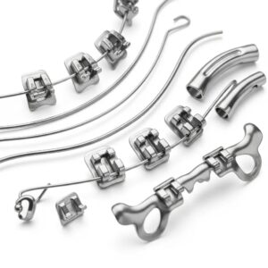 close-up-of-traditional-metal-braces-components-brackets-archwires-and-bands